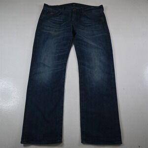 Hugo Boss 36x32 Kansas2 Straight Dark Wash Stretch Denim‎ Mens Jeans